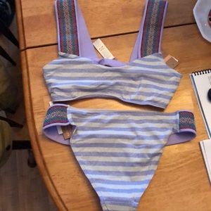 Anthropologie sera bathing suit .. NWT.. purple